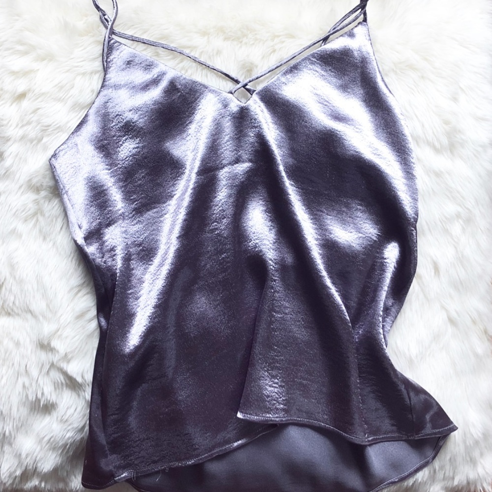 NWOT Lilac Metallic Tank